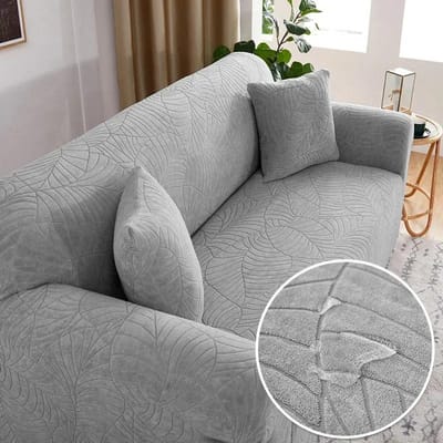 Jacquard Waterdichte Bankhoes voor Woonkamer Dikke Elastische Bankhoes voor 1/2/3/4 Zits L-vormige Hoekbankhoes 1 SEAT (90-140CM)