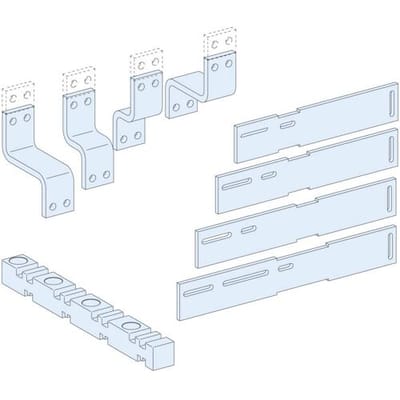Schneider Electric LVS04478 PrismaSeT-P, verbinding, MasterPaccT MTZ1 06-12/NS630b-1250 4-polig, inschuiftechniek, met verticale verzamelrail Linergy LGY