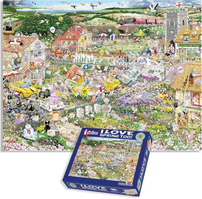 Legpuzzel 1000 Stukjes 'I Love Spring' - Gemaakt in Groot-Brittannië - 66x50cm