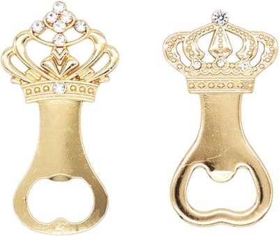 2 Fles Kurkentrekkers, Kroonvormige Wijn Kurkentrekkers, Bier Deksel Opener Tools, Vakantie Herdenkingsgeschenken, Prom Party Accessoires, Geschenken Voor Ouderen.