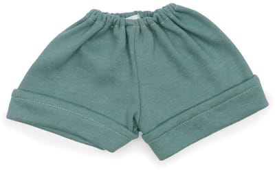 Asi poppenkleding - korte broek oudgroen, poppenoutfit polyester