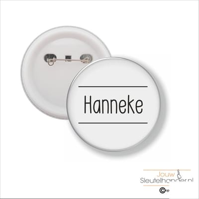 Button Met Speld 58 MM - Hanneke