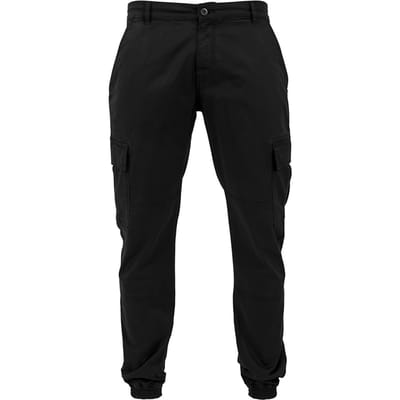 Urban Classics - Washed Twill Cargobroek - Taille, 31 inch - Zwart