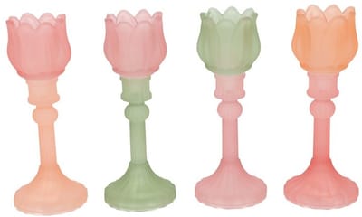 Countryfield Tulp Theelichthouder 22 cm – Rond – Matt – Decoratie