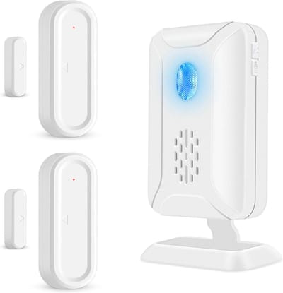 Draadloze Deur Sensor - Alarm Systeem - Winkel Beveiliging - 600 Meter Bereik - 2 Sensoren 1 Ontvanger