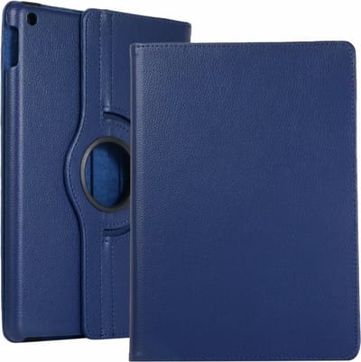 Draaibaar Tablethoes met Standaard geschikt voor Apple iPad Air 1/2 | iPad 5/6 (2017/2018) | 9.7 | Tabletcase Bookcase met regelbare standen | Tablet Hoes Hoesje met 360 graden Rotatie - Blauw