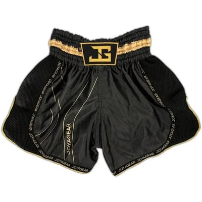 Joya Essential - Kickboks broekje - Zwart met goud (Beschikbaar in verschillende maten)