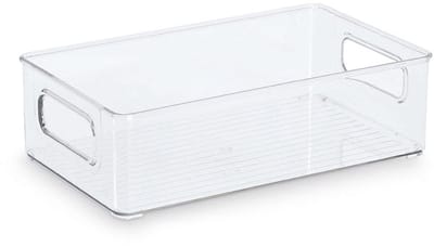 Zeller opbergbakje large present - Transparant - BPA-vrij