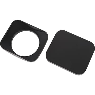 Camera Lenskap Aluminiumlegering Nauwkeurige CNC Fijne Bewerking Lenskap Schaduw Beschermer met Dop 49mm / 1.93in zwart