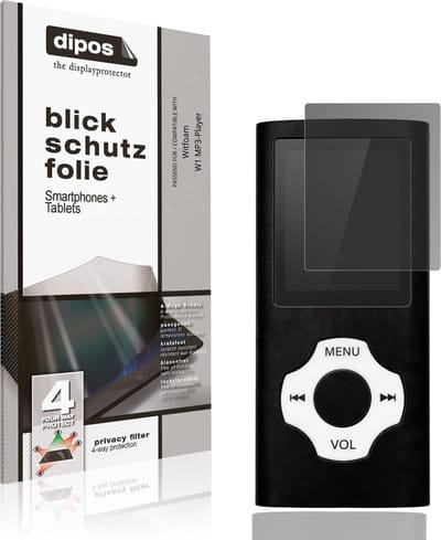 dipos – Matte Privacy Screenprotector geschikt voor Witfoam W1 MP3-Player | Anti-Spy Beschermfolie