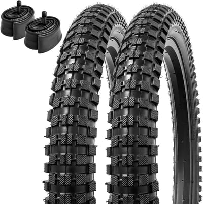 Fietsbanden Set - Banden en Binnenbanden - Veilig Fietsen - Heavy Duty Kwaliteit - 16 Inch - Zwart