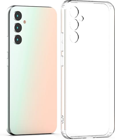 Geschikt voor Geschikt voor Samsung Galaxy A24 Hoesje - Siliconen - Samsung A24 Hoesje Transparant Siliconen Case