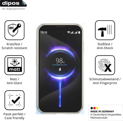 dipos – 2x Matte Pantserfolie geschikt voor Hipipooo Mini Smartphone | 9H Screenprotector