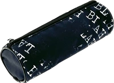 Etui/Pennenzak - Rond Model - Voor jongens en meisjes - Blah Blah - Get Done - zwart