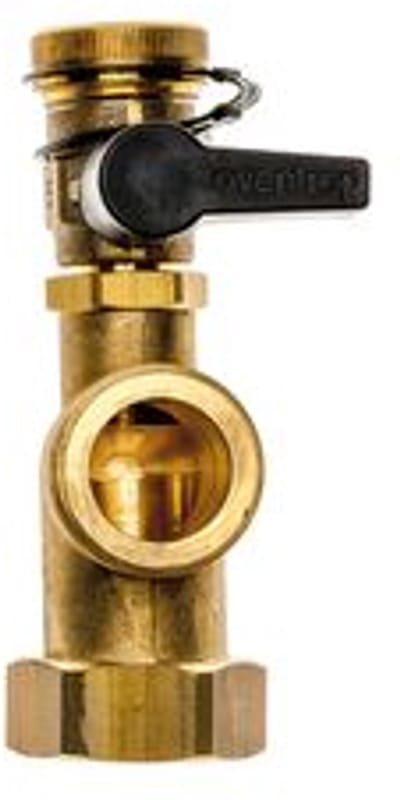 BRÖTJE Hoek 1 inch met 3/8 inch KFE kogelkraan MS, 587419