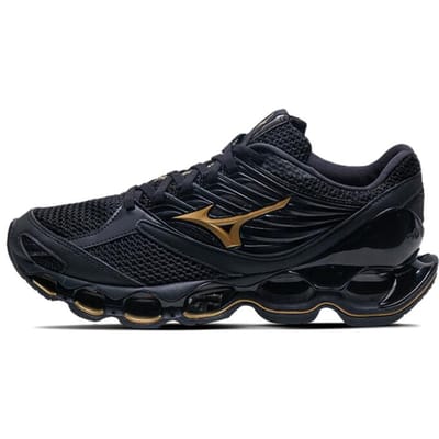 Mizuno Wave Prophecy 13 S Zwart Goud Unisex Sneakers J1GC244954 40 black