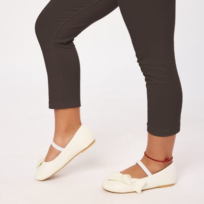 Merry Style MS-MS10-131-LE Meisjes Leggings - Sport - Vrijetijdsbroek - Lang- Viscose - Sporbroek - Yogabroek - Bruin - 122