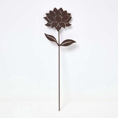 Corten stalen tuinsteker Dahlia,35 cm