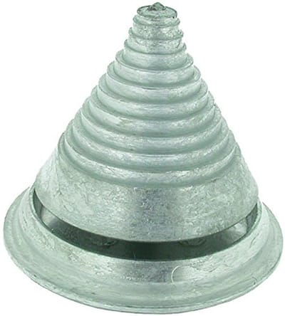 Dailygoods- Load Balancer Kegel voor Grasmaaiermessen - Bevestiging op Werkbank - Zwart - 104 g - Afmetingen 6,5 x 6,5 x 6,5 cm - Geschikt voor Bosmaaiers - Grasmaaieraccessoire