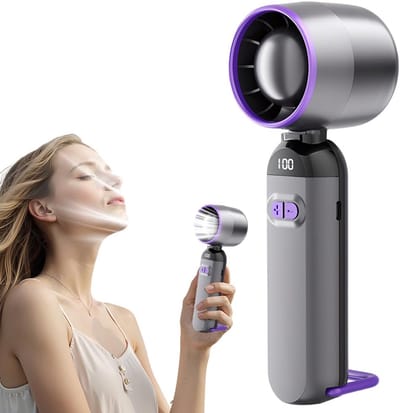 Draagbare Ventilator – Oplaadbare Handventilator Met Verstelbare Snelheden – Zomer Mini Persoonlijke Ventilator Voor Vrouwen Mannen – Voor Reizen, Vakantie, Kamperen