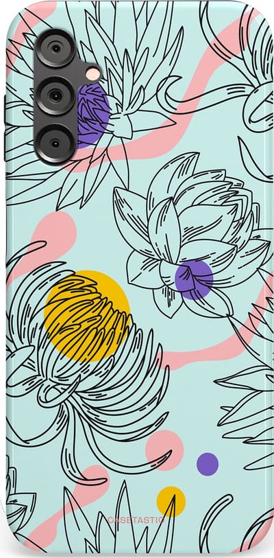 Casetastic Hoesje Geschikt voor Samsung A14 (5G/4G) - Stijlvolle Beschermende Duo-layer Case - Wildschets
