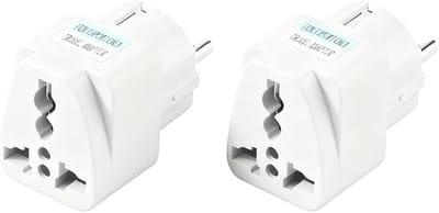 Universele reisstekker adapter 2-pack - EU naar internationaal