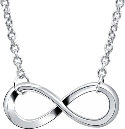 Fako Bijoux® - Ketting - Infinity - Classic - Zilverkleurig