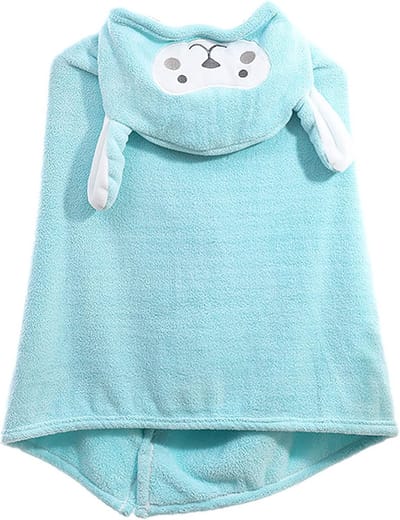 Zachte Flanellen Kinderbadjas met Capuchon: Handdoek, Strandponcho of Deken voor Kinderen