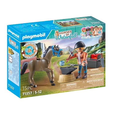 PLAYMOBIL Horses of Waterfall Hoefsmid: Ben & Achilles - 71357