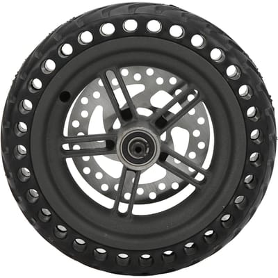 Ensemble de roue arrière de scooter électrique, moyeu de 8,5 pouces, pneu en nid d'abeille, disque de frein de 120 mm, ensemble pour Xiaomi M365 gray