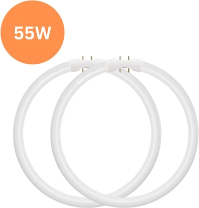 2x TL5 Ronde TL-buis 55W – 830 Warm wit licht – 2GX13 (4-pins) – Ø 30cm