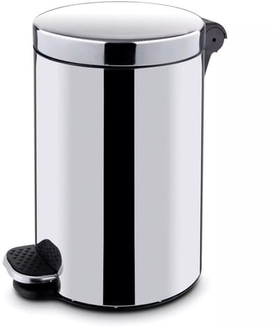 HENDI Pedaalemmer met antislippedaal - rvs - binnenemmer - 5 liter - 21x28 cm - zilver - keuken