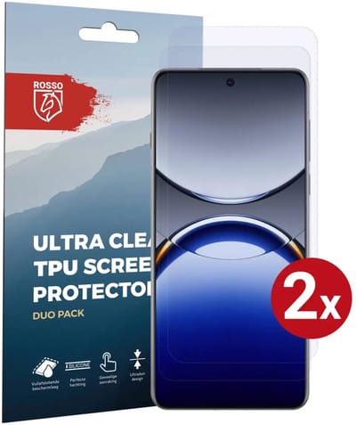 Rosso Screen Protector Geschikt voor Oppo Find X8 | Ultra Clear Duo Pack | TPU Folie | Case Friendly Beschermfolie | 2 Stuks