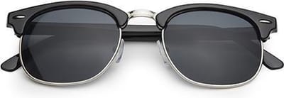 Freaky Glasses® – Club Style Zonnebril - Festival Bril – Rave Zonnebril - UV400 – Dames – Heren - Zwart - Zilver