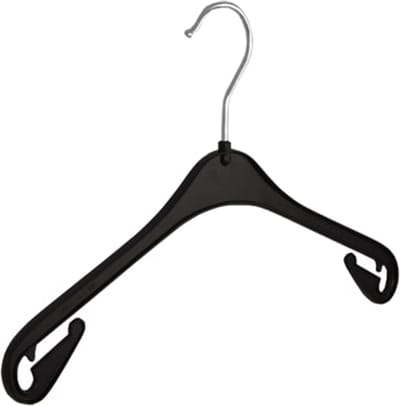 De Kledinghanger Gigant - Kledinghanger - Kinderen - NA33 - 120 Stuks - Blousehanger - Shirthanger - Kunststof - Zwart - Rokinkepingen - 33 cm - Kleerhanger - Kinderhanger - NA-Serie (NA33_00/120)