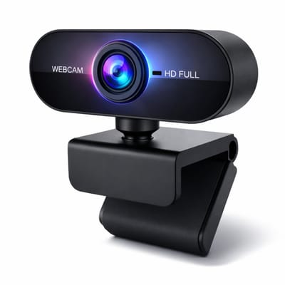 Clerby - Webcam - voor PC met Microfoon - 1080P Full HD - Streaming Camera - Laptop - Gaming - Kantoor - Zwart