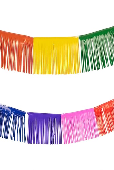 KIMU® Franje Slinger Regenboog Fringe - 10 Meter - Gekleurde Slingers Franjes Slierten - Verjaardag Feest Bruiloft Evenement Festival