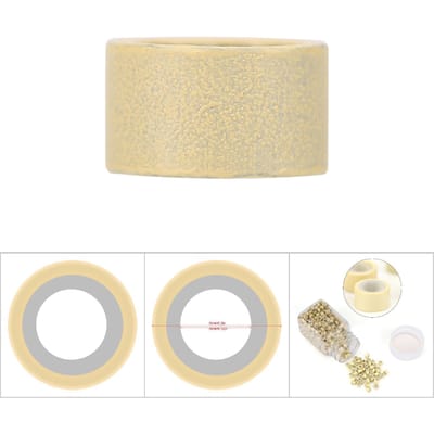 Anneaux en Aluminium Silicone pour Extensions de Cheveux Microrings Décorations Tressage Cheveux Noir