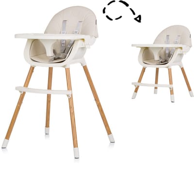 Chipolino Rio 2-in-1 Kinderstoel Met Eetblad & Zitkussen Glacier