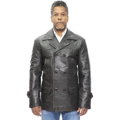 Heren rundleer Peacoat-Krakau