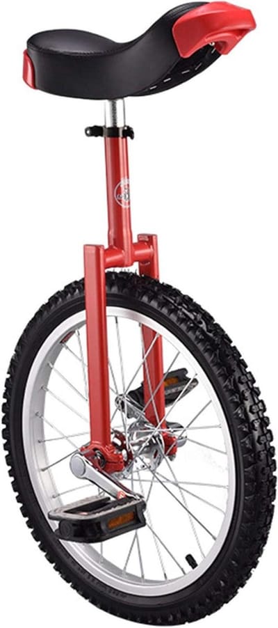 Eenwieler - Balansfiets - Buitensport - Antislip banden - 18 inch - Rood