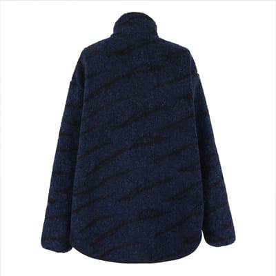 Regatta Dames Frankie Abstract Borg Half Zip Fleece Jacket (Marineblauw/Zwart)