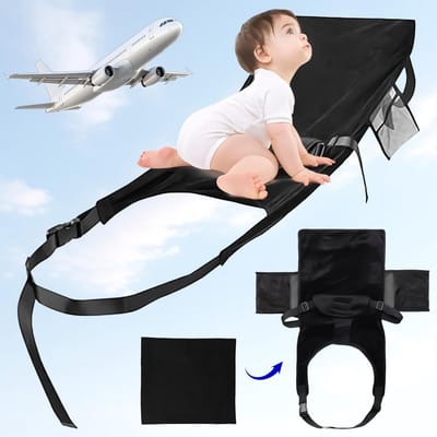 Vliegtuigbedje - Reiskussen Waterdicht – Babybedje Inclusief Draagtas - Voetensteun Draagbaar – Babycomfort