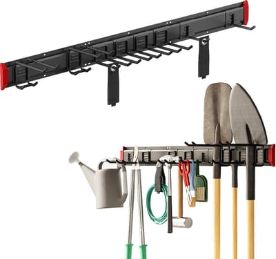 Maclean - Wandhouder - Wandrek voor gereedschap van staal, max. belasting 228 kg, breedte 1222 mm, MC-179