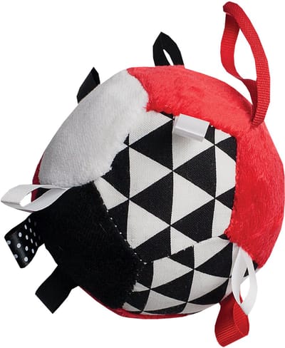 Hencz Toys Mom's Care - Speelgoedbal - Rood - Zacht - Minky Stof