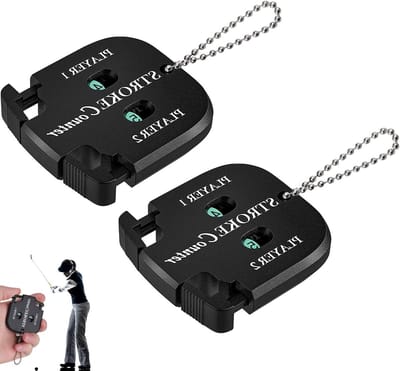 2pcs Golf Scorer Counter - Impact Monitor - Wave Impact Monitor - Mini Square Golf Counter voor 2 Spelers - Golf Result Indicator