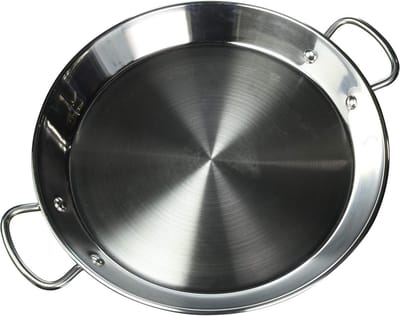 Grote Paellapan 32 cm - Geschikt voor Inductie en Alle Warmtebronnen - RVS