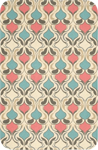 WC mat 40x60 cm - Antislip - Barok - Retro - Kleurrijk - Toiletmat - Vloermat - Douchemat - Toilet tapijt - Toiletmatten