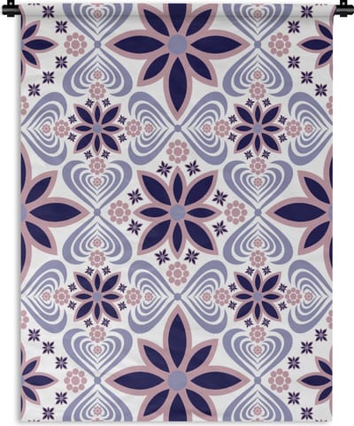 Wandkleed - Wanddoek - Bloemen - Luxe - Design - 90x120 cm - Wandtapijt