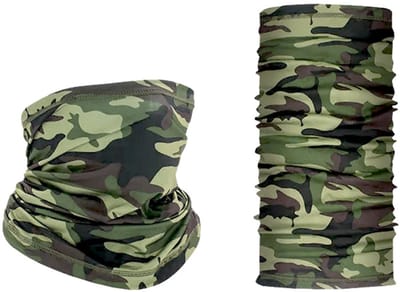 Camouflage Nekwarmer - Groen Gezichtsmasker - Shawl - Camouflage - Bandana - Warme nek - Legergroen - Hippe nekwarmer - Motormasker - 1 stuks - CHPN